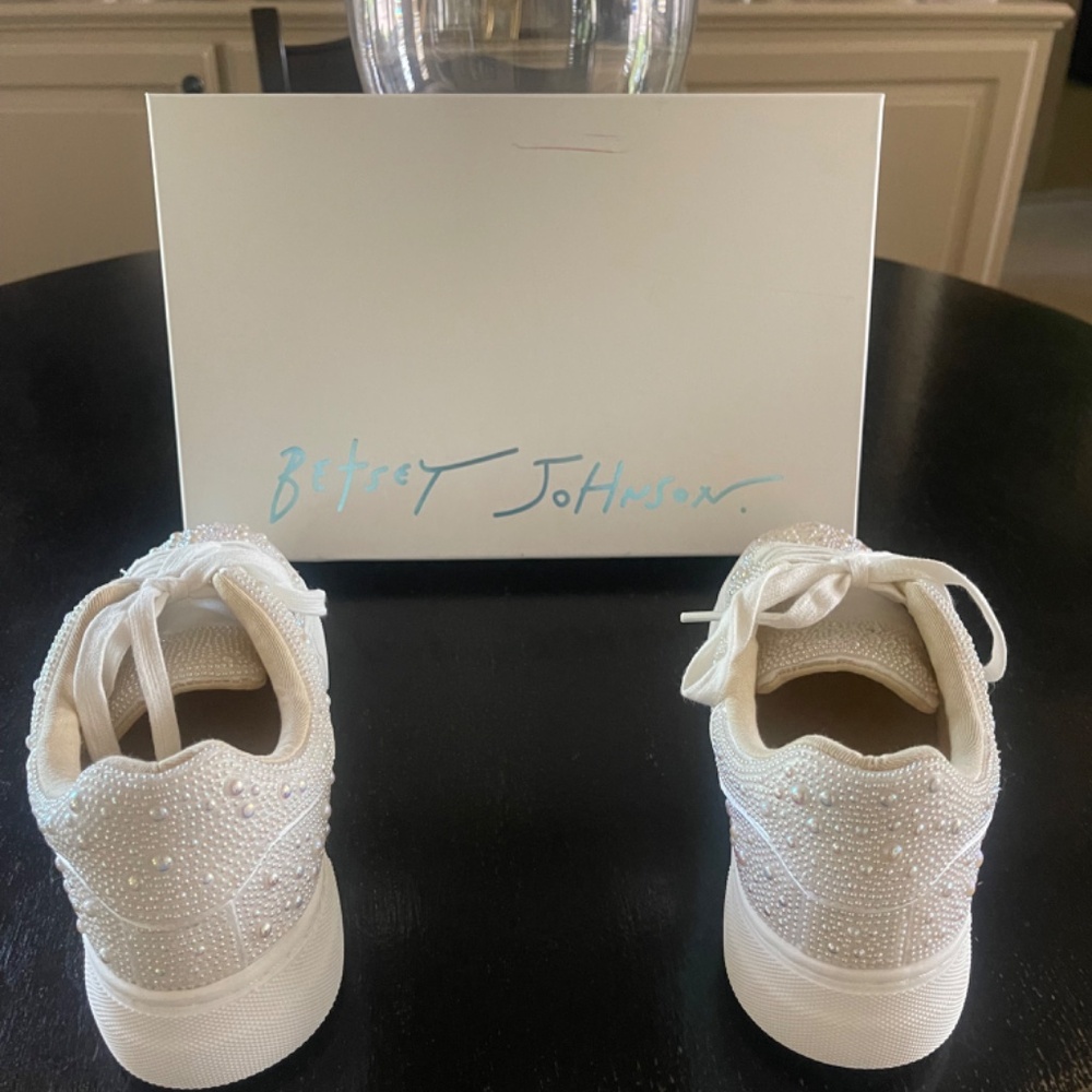 Betsy Johnson Sidny Pearl Platform Sneakers - Picture 7 of 8